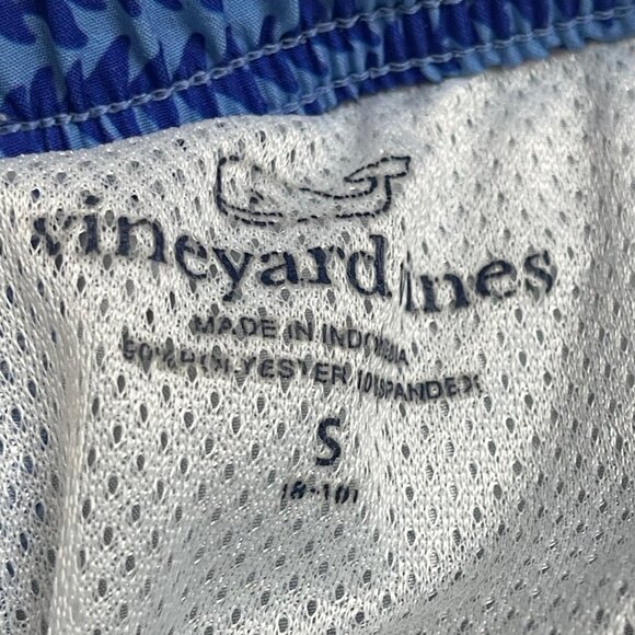 Vineyard Vines Wavy Tails Chappy Swim Trunks Boys Size Small (8-10) Pink, Blue - Picture 6 of 9